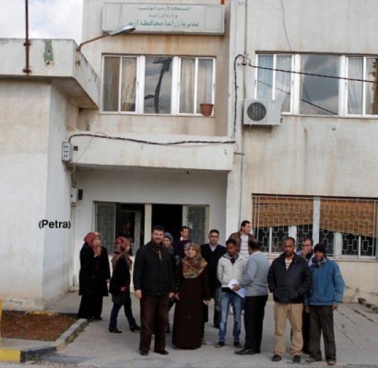 اعتصام للعاملين في زراعة اربد للمطالبة بتثبيتهم